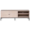 TV-BÄNK  i 150/50/45 cm  - ek Bianco/svart, Klassisk, metall/trä (150/50/45cm) - Niels Andersson