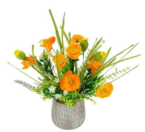 KUNSTBLUME  - Basics, Kunststoff/Textil (33/35cm)