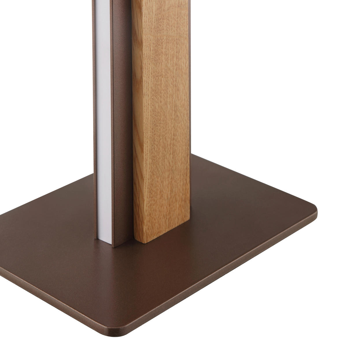 LED-TISCHLEUCHTE ARVISO 12/51/16 cm  - Eiche Bianco/Braun, Natur, Holz/Kunststoff (12/51/16cm) - Brilliant