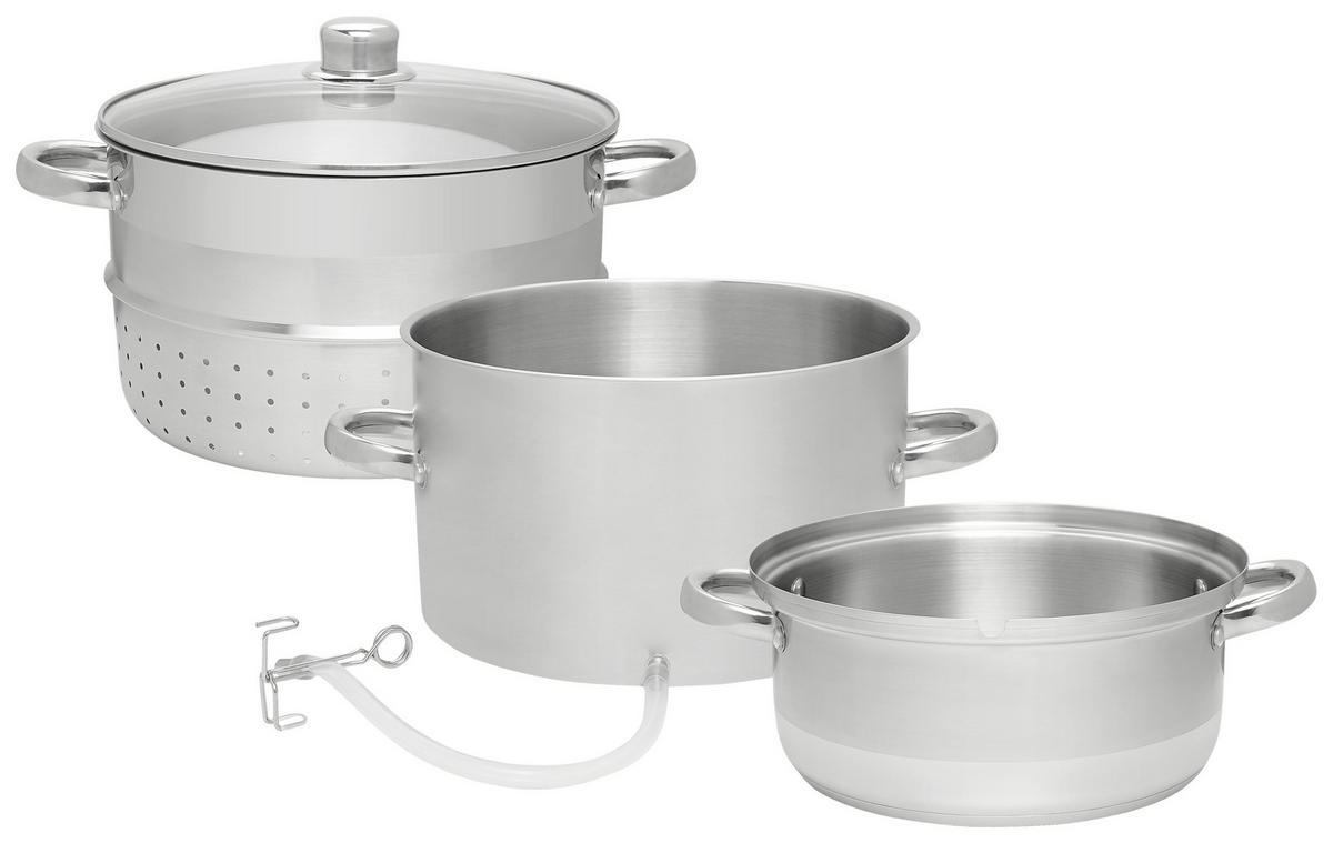 DAMPFENTSAFTER  - Edelstahlfarben/Transparent, Basics, Glas/Metall (28cm) - Homeware Profession.