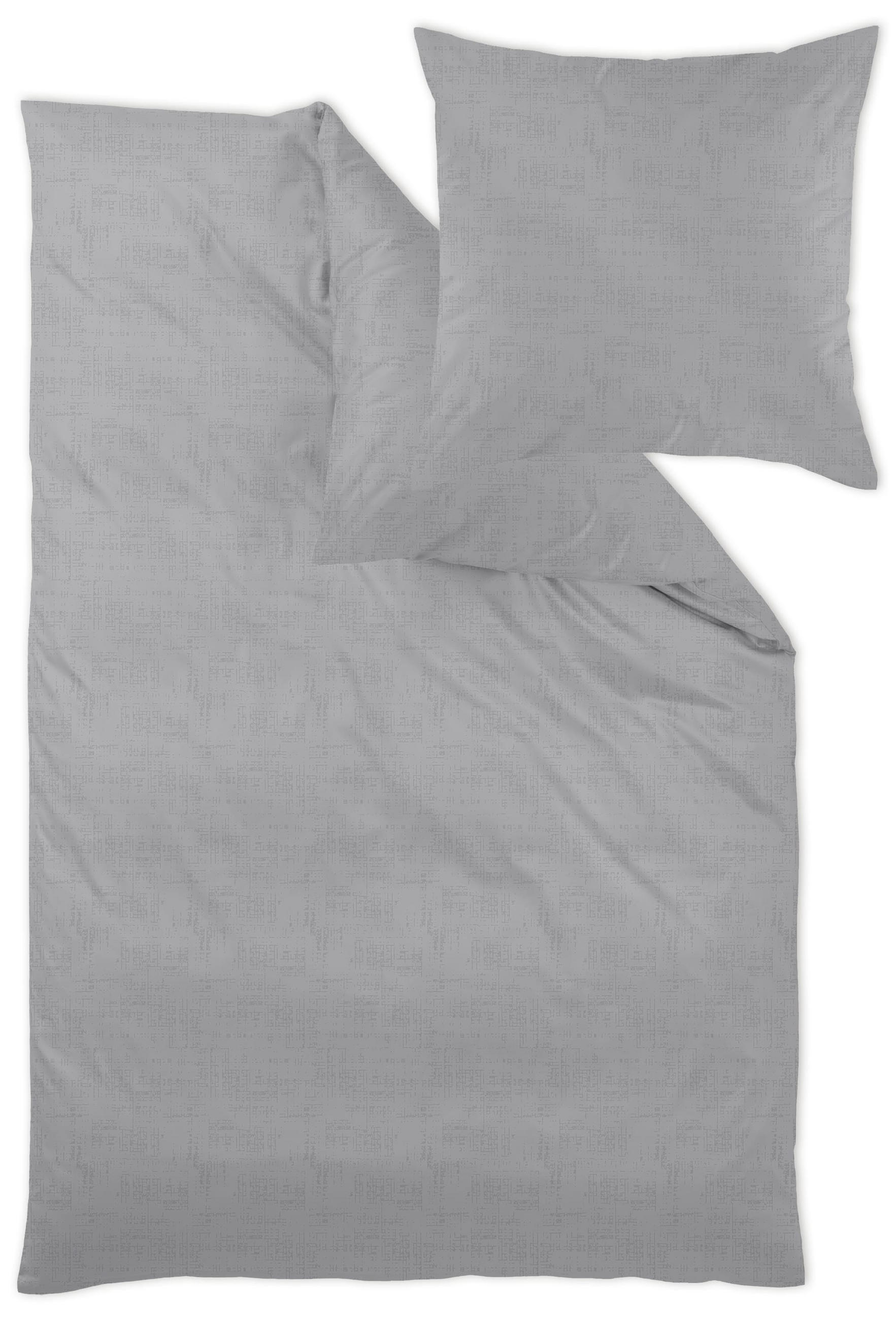 BETTWÄSCHE Damast 135/200 cm  - Grau, Design, Textil (135/200cm) - Curt Bauer