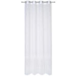 ÖSENVORHANG transparent  - Weiß, KONVENTIONELL, Textil (140/245cm) - Esposa