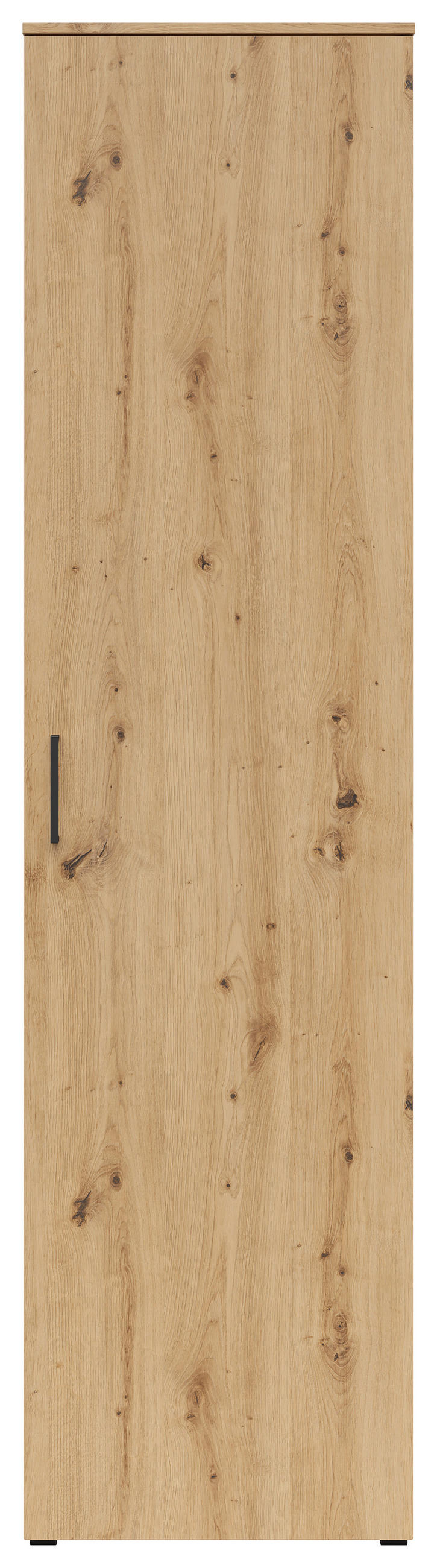 VÍCEÚČELOVÁ SKŘÍŇ, dub artisan, 50/195/40 cm - černá/antracitová, Moderní, kompozitní dřevo/plast (50/195/40cm) - Carryhome