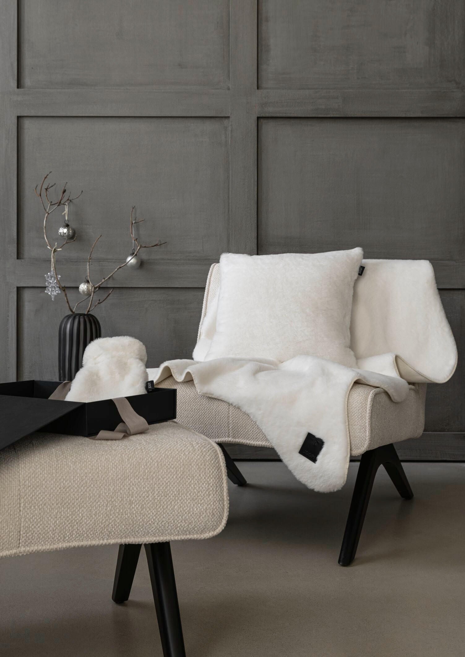KUSCHELSET J!Chalet - Weiß, Basics, Textil (30/12/44cm) - Joop!