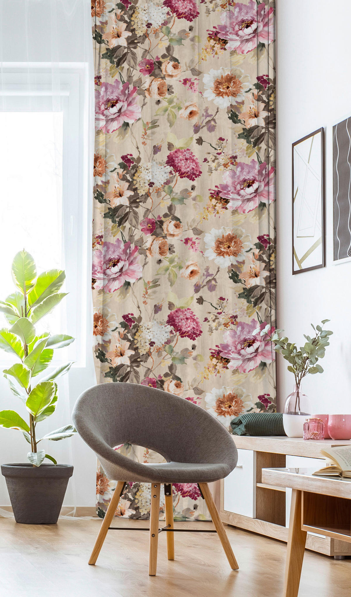 VORHANGSTOFF per lfm blickdicht  - Beere, KONVENTIONELL, Textil (140cm) - Esposa