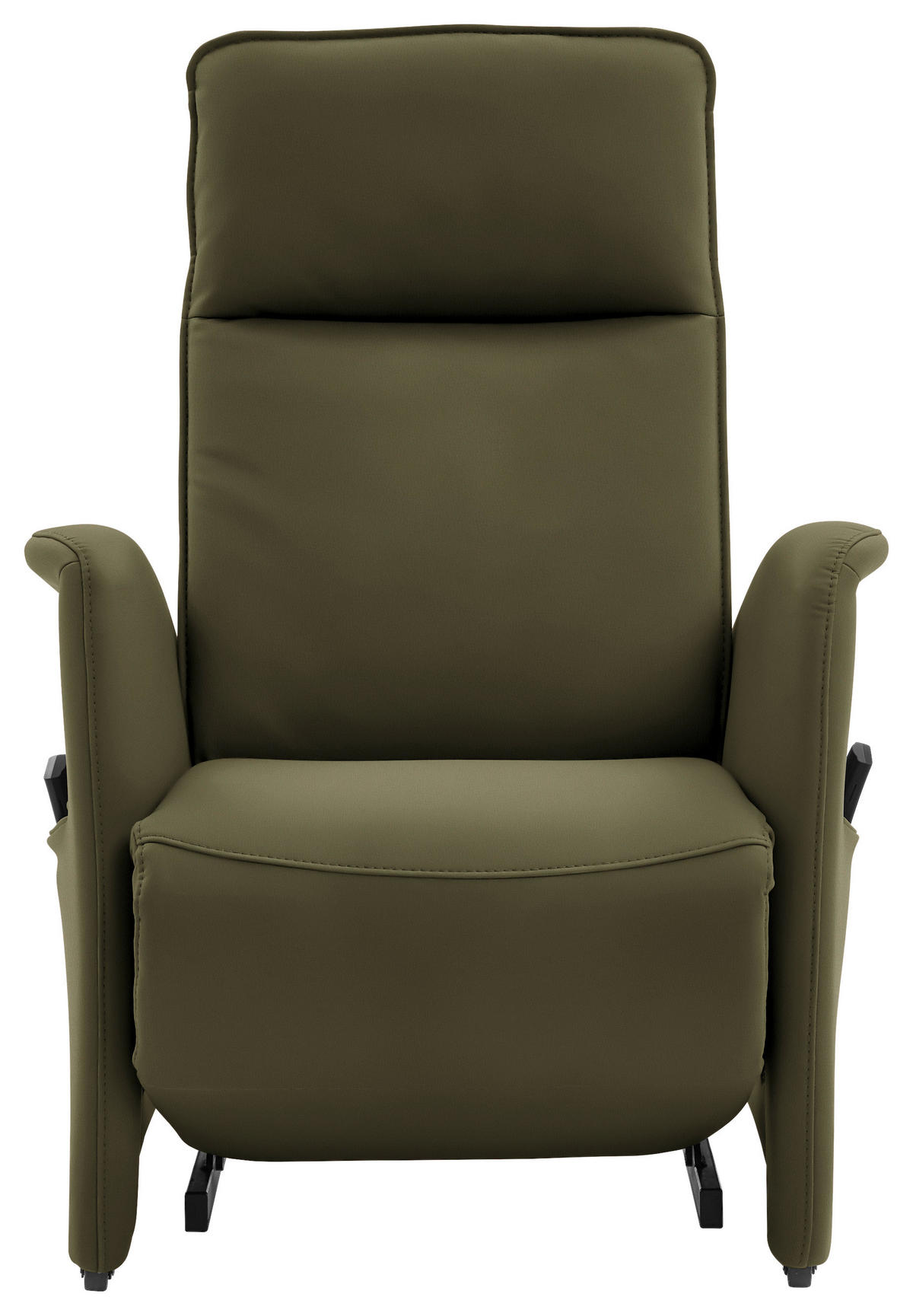 FERNSEHSESSEL in Grün  - Schwarz/Grün, Design, Leder/Kunststoff (79/114/87-176cm) - Valdera