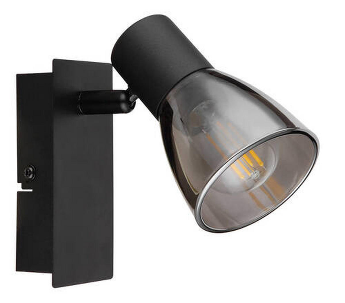 SPOTLIGHT Claude 7/15,5/14 cm   - svart, Design, metall/glas (7/15,5/14cm) - Globo