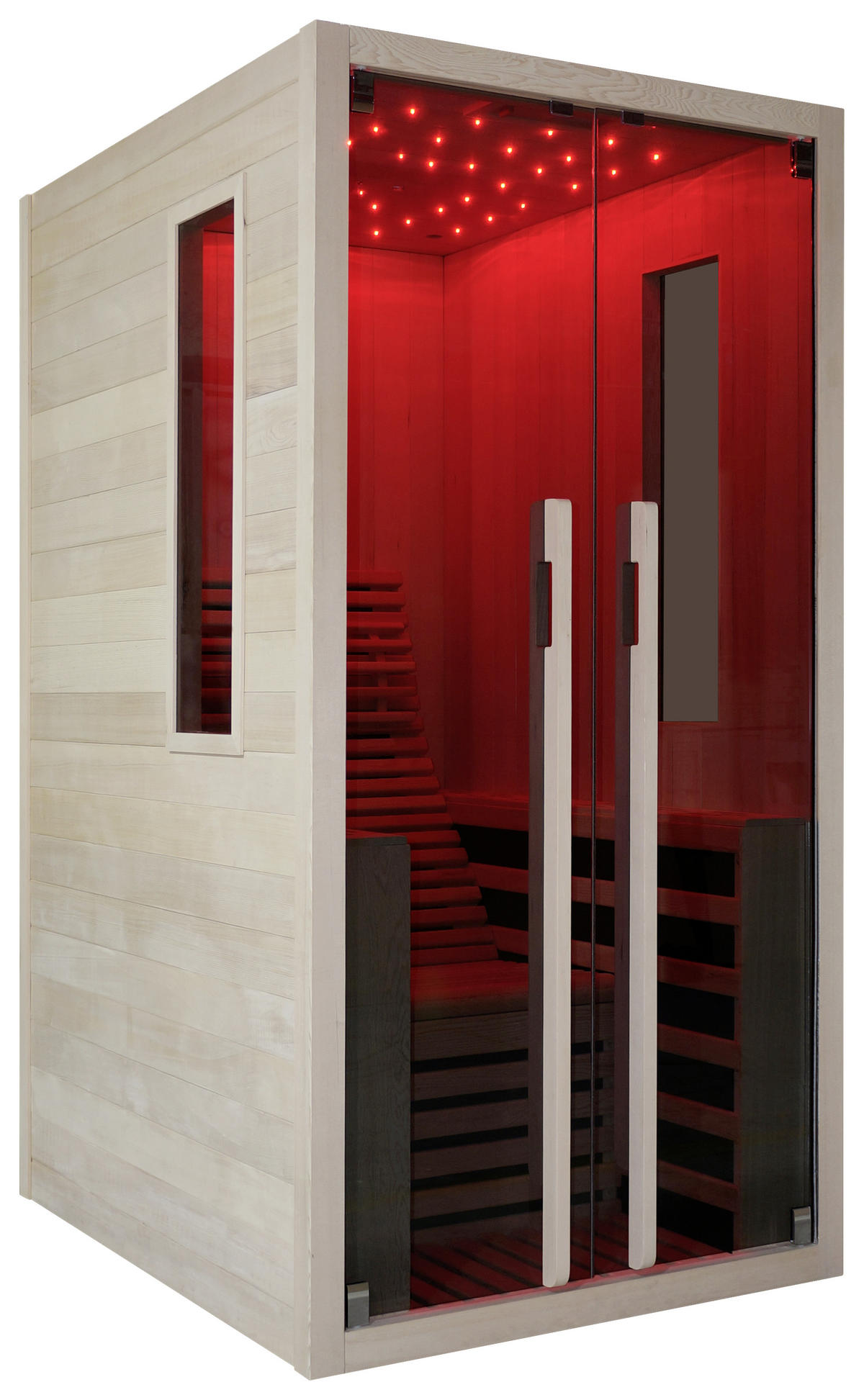 INFRAROTKABINE CARBON 1 für 1 Personen CARBON 1  - Naturfarben, Basics, Holz (100/195/130cm) - Sanotechnik