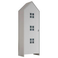  KINDERKLEIDERSCHRANK Weiß  - Weiß, MODERN, Holzwerkstoff/Metall (57,6/171,3/37cm) - Vipack