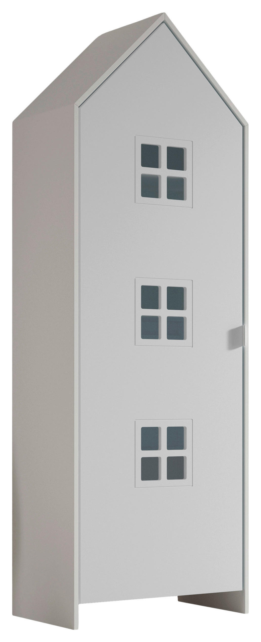  KINDERKLEIDERSCHRANK Weiß  - Weiß, MODERN, Holzwerkstoff/Metall (57,6/171,3/37cm) - Vipack