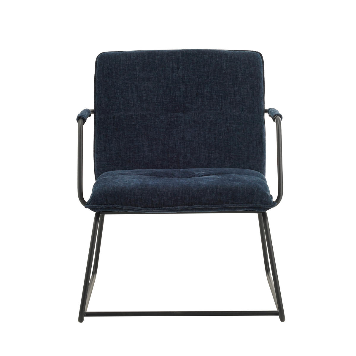 KŘESLO, textil, modrá - modrá/černá, Moderní, kov/textil (65/80/68cm) - MID.YOU