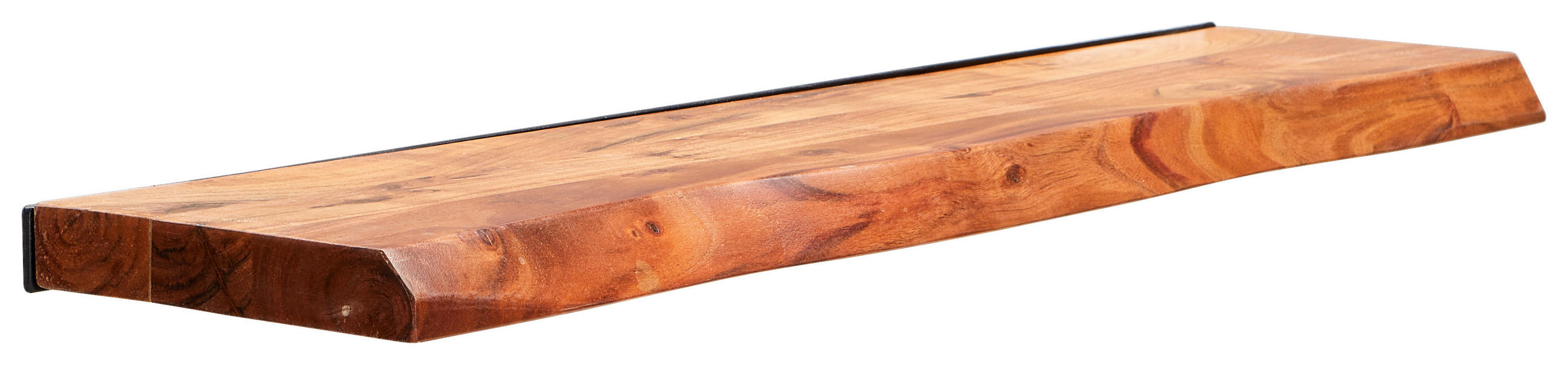 WANDBOARD Akazie massiv Naturfarben  - Naturfarben, Natur, Holz (90/3,5/20cm) - Livetastic