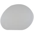 TISCHSET Textil Lederlook Silberfarben 45/35 cm  - Silberfarben, Basics, Textil (45/35cm) - Ambia Home