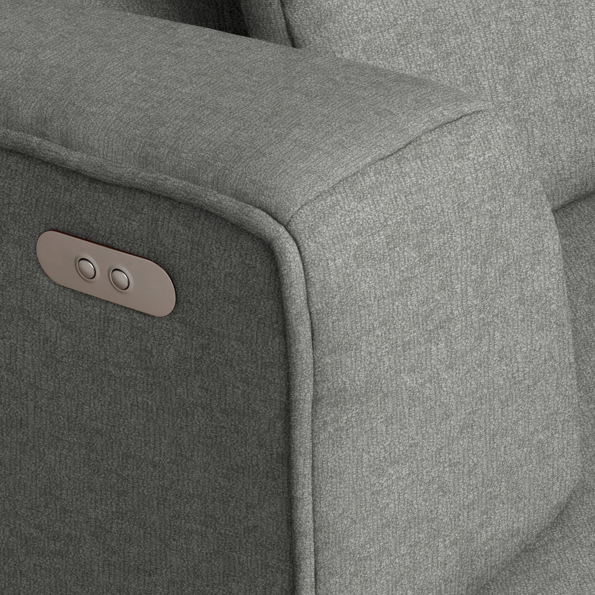 ECKSOFA Webstoff Grau  - Schwarz/Grau, Design, Kunststoff/Textil (188/288cm) - Welnova
