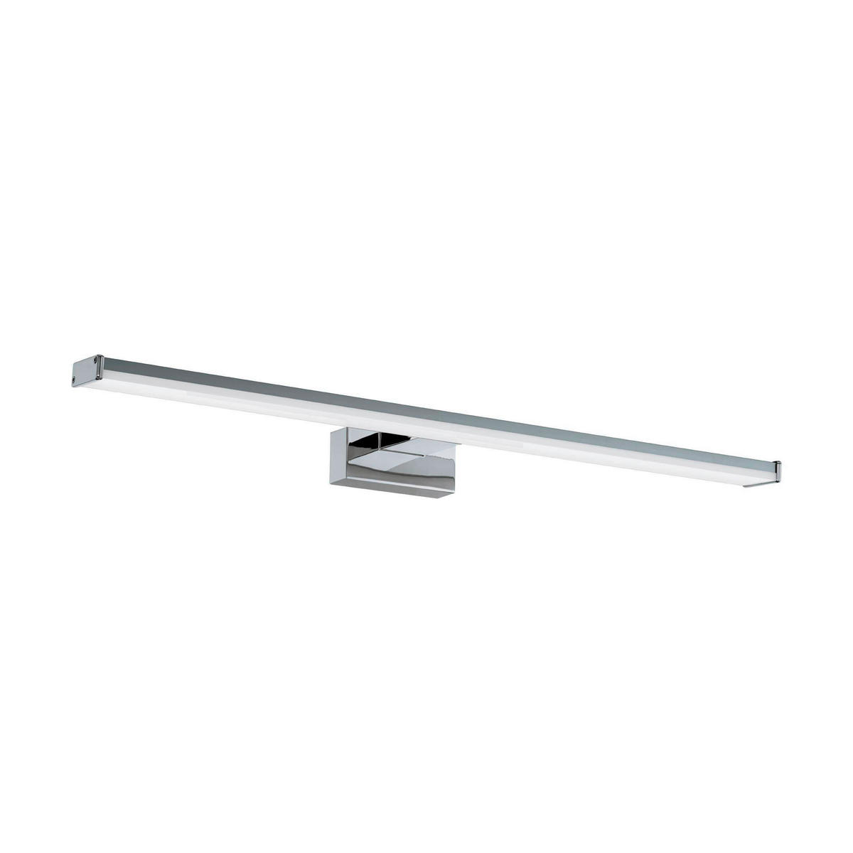 BADEZIMMER-WANDLEUCHTE - Silberfarben/Weiß, Basics, Kunststoff/Metall (60cm) - Celina