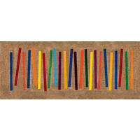 KÜCHENLÄUFER 80/200 cm Mixed Stripes Multicolor  - Multicolor, Trend, Kunststoff/Textil (80/200cm) - wash+dry