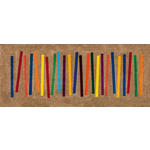 KÜCHENLÄUFER 80/200 cm MIXED STRIPES 055327  - Beige/Multicolor, Basics, Kunststoff (80/200cm) - Esposa