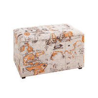 TRUHLOVÁ LAVICE, textil, kompozitní dřevo, 65/42/40 cm - vícebarevná, Basics, kompozitní dřevo/textil (65/42/40cm) - Carryhome