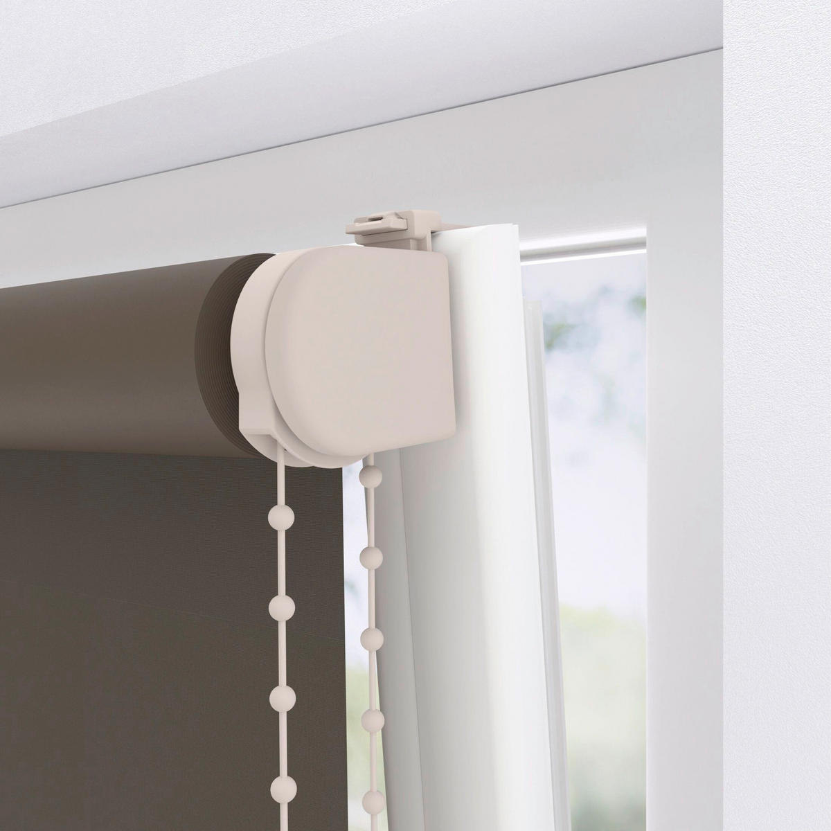 VERDUNKELUNGSROLLO  - Dunkelbraun, Basics, Textil (120/190cm)