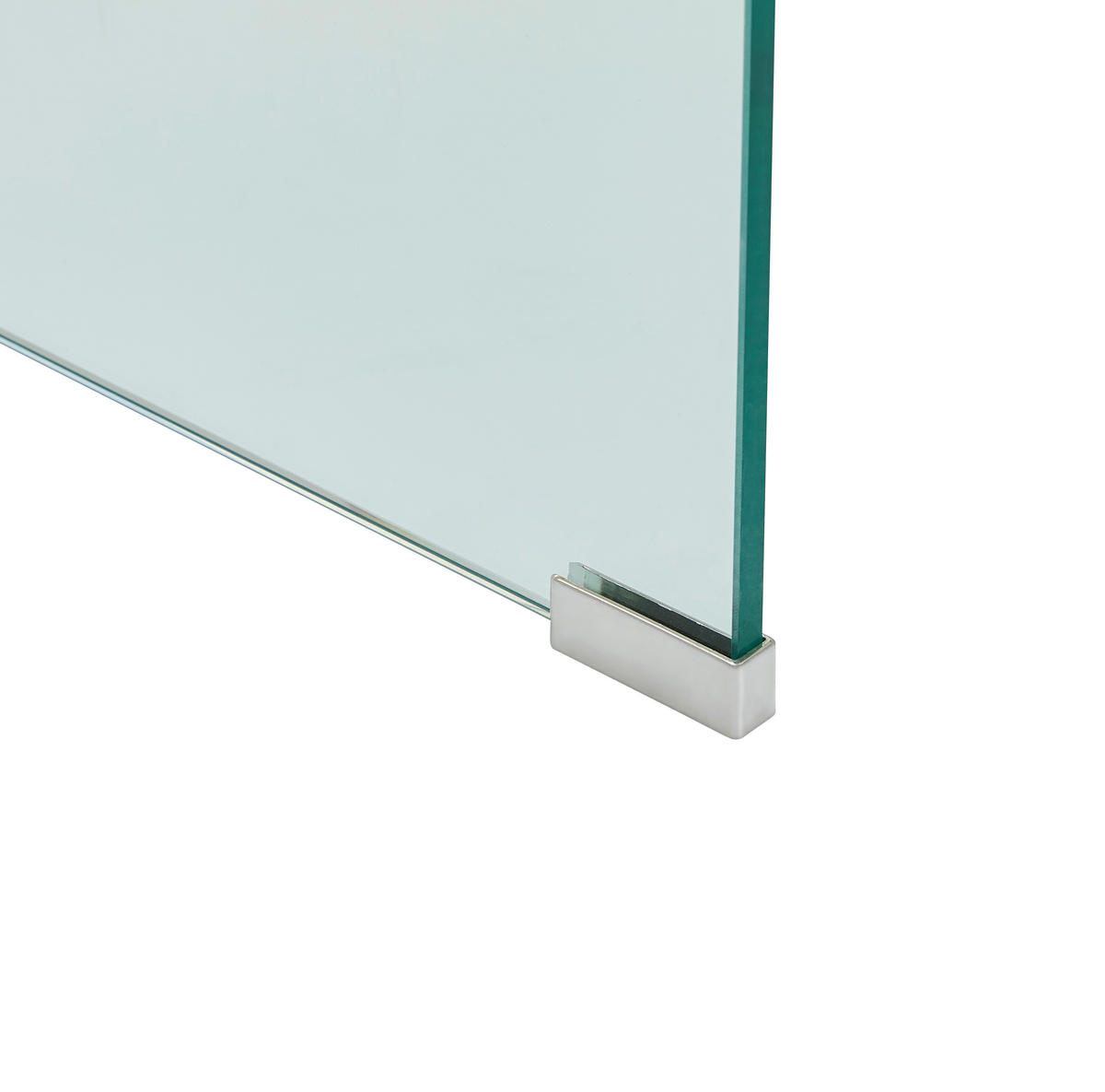 COUCHTISCH ESG quadratisch Transparent  - Blau/Transparent, Design, Glas (50/40/45/39/50/40cm) - Livetastic