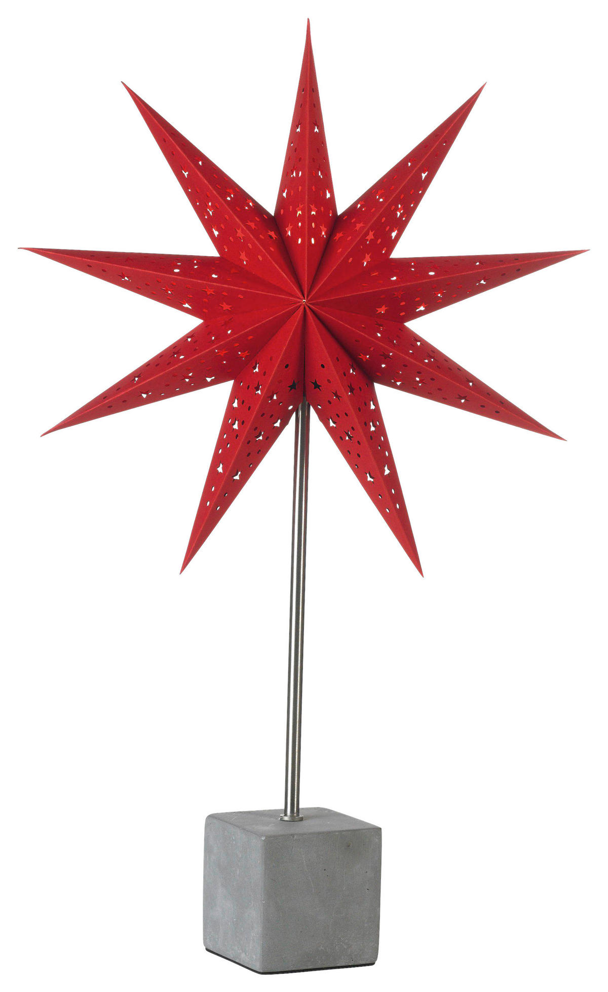 DEKOSTERN  - Kirschrot, Basics, Papier/Stein (35/58/17cm) - Markslöjd