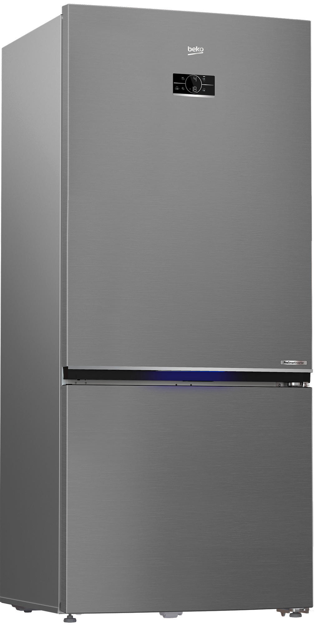 KÜHL-GEFRIER-KOMBINATION B5RCNE615ZXP  - Edelstahlfarben, Basics, Metall (76/193/83cm) - Beko