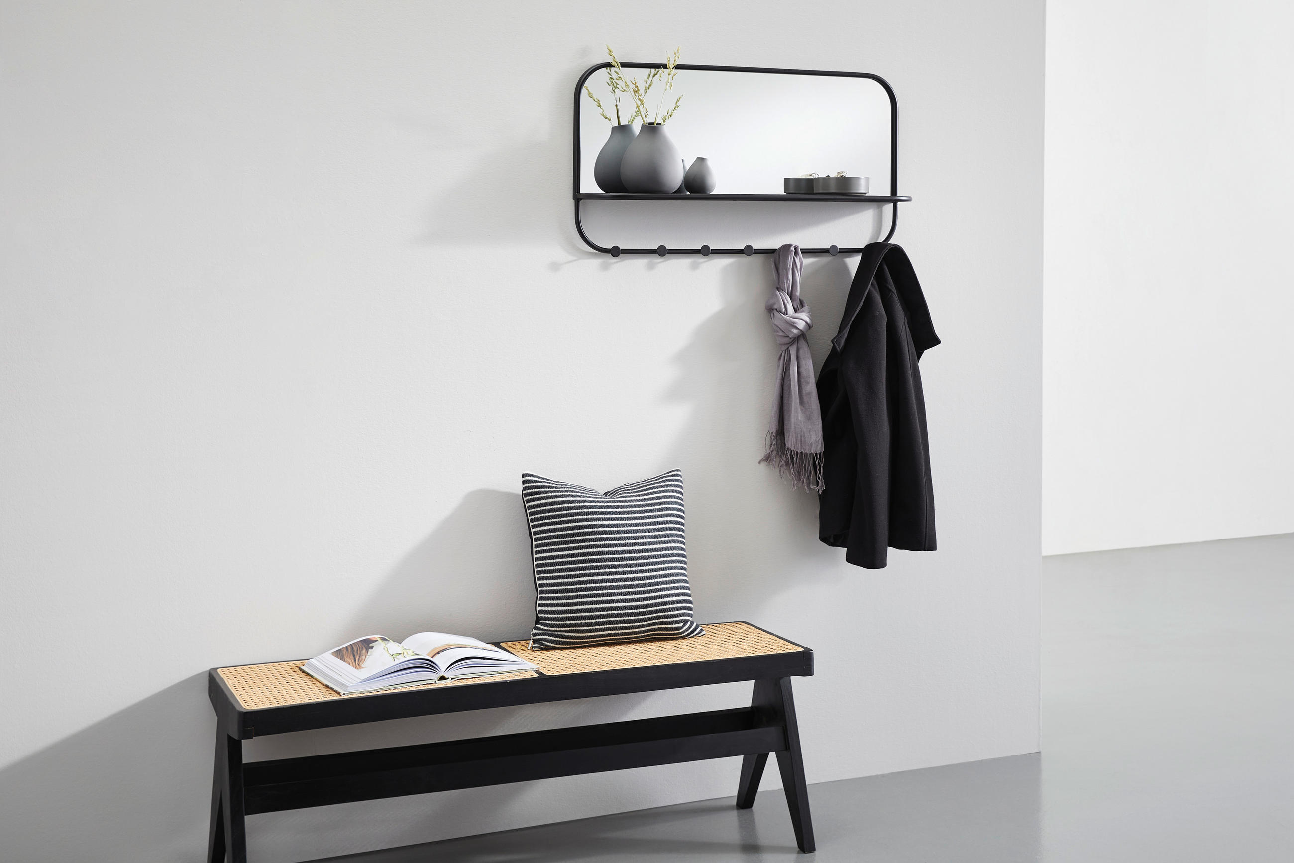 GARDEROBENLEISTE  in  - LIFESTYLE, Glas/Metall (90/47/15.5cm) - Livetastic