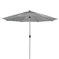 SONNENSCHIRM 376 cm Hellgrau  - Hellgrau, Basics, Textil/Metall (376/280cm) - Doppler