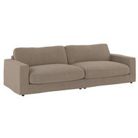 4-SITS SOFFA i sandfärgad  - sandfärgad/svart, Klassisk, metall/trä (271/80/114cm) - Rowico