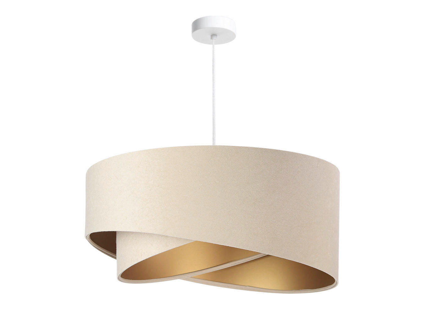 HÄNGELEUCHTE Galaxy 50/93 cm   - Beige/Goldfarben, Design, Kunststoff/Textil (50/93cm)