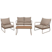 GARTENSET Webstoff Eisen  - Beige/Naturfarben, Design, Textil/Metall - Ambia Garden