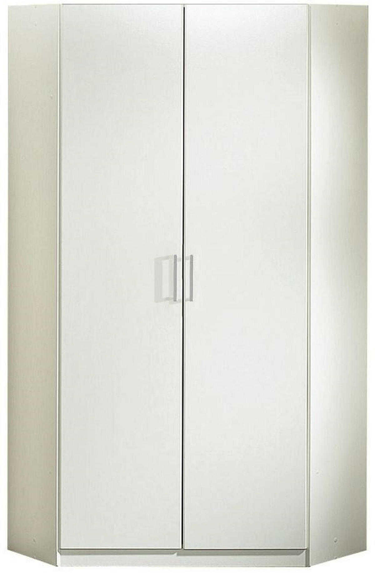 ROHOVÁ SKŘÍŇ, bílá, 95/198 cm - bílá/barvy hliníku, Konvenční, kompozitní dřevo/plast (95/198cm) - MID.YOU