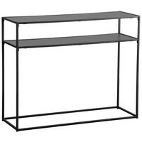 KONSOLENTISCH Schwarz  - Schwarz, Basics, Holzwerkstoff/Metall (100/32/79cm) - Boxxx