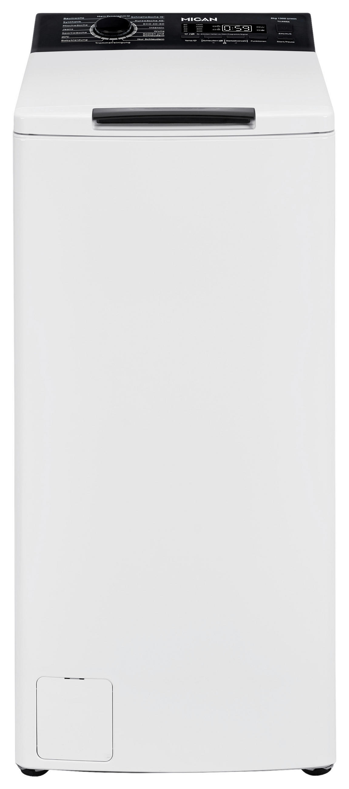WASCHMASCHINE - Weiß, Basics, Kunststoff/Metall (40/87/61cm) - Mican