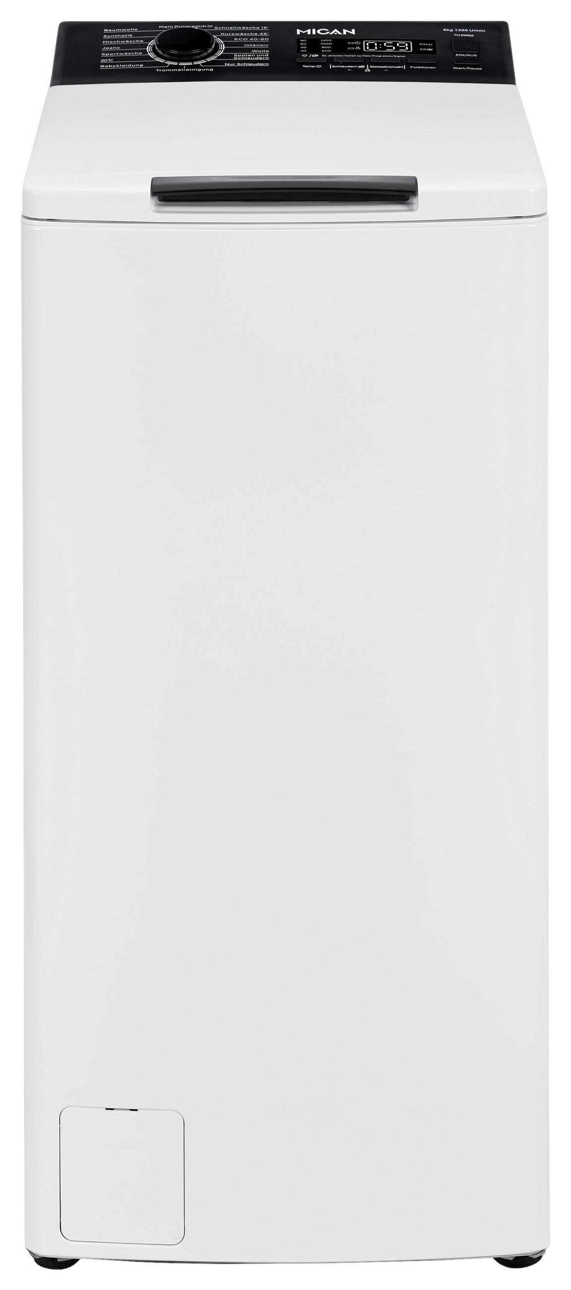 WASCHMASCHINE - Weiß, Basics, Kunststoff/Metall (40/87/61cm) - Mican