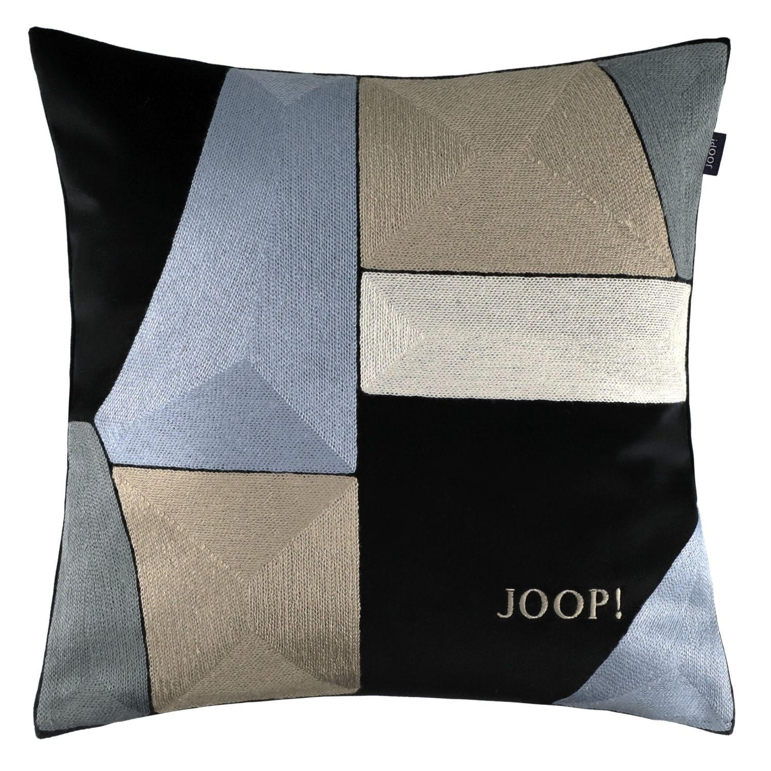KISSENHÜLLE J!Graphic 40/40 cm  - Pastellblau/Beige, Trend, Textil (40/40cm) - Joop!