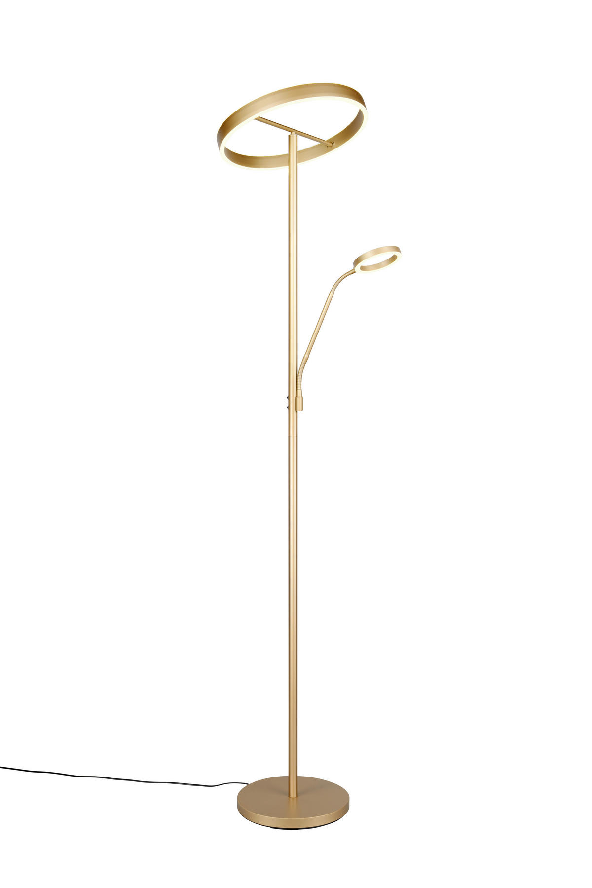 LED-STEHLEUCHTE - Goldfarben, Design, Metall (40/180cm) - Trio Leuchten