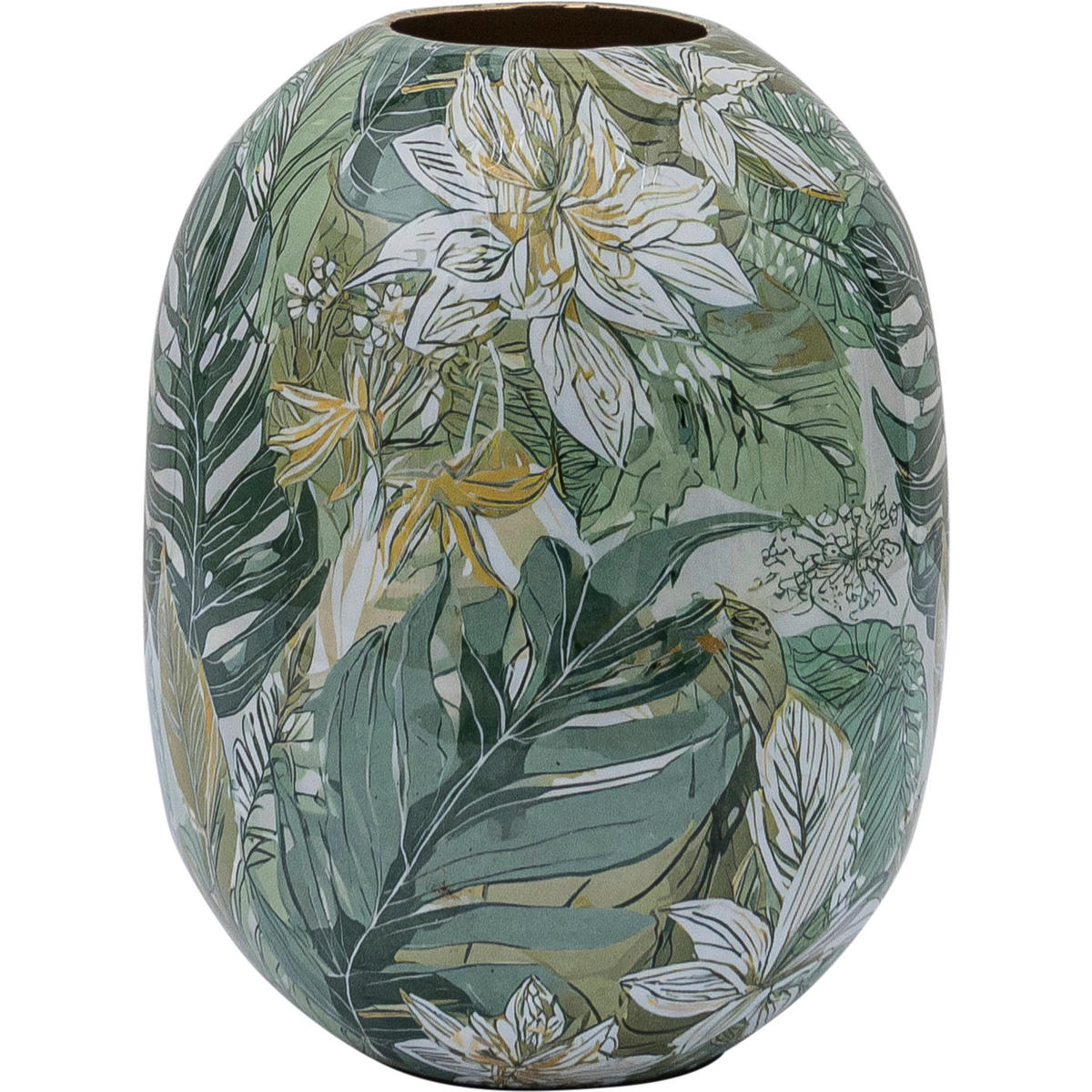 DEKOVASE  - Grün, Basics, Metall (18/24/18cm)