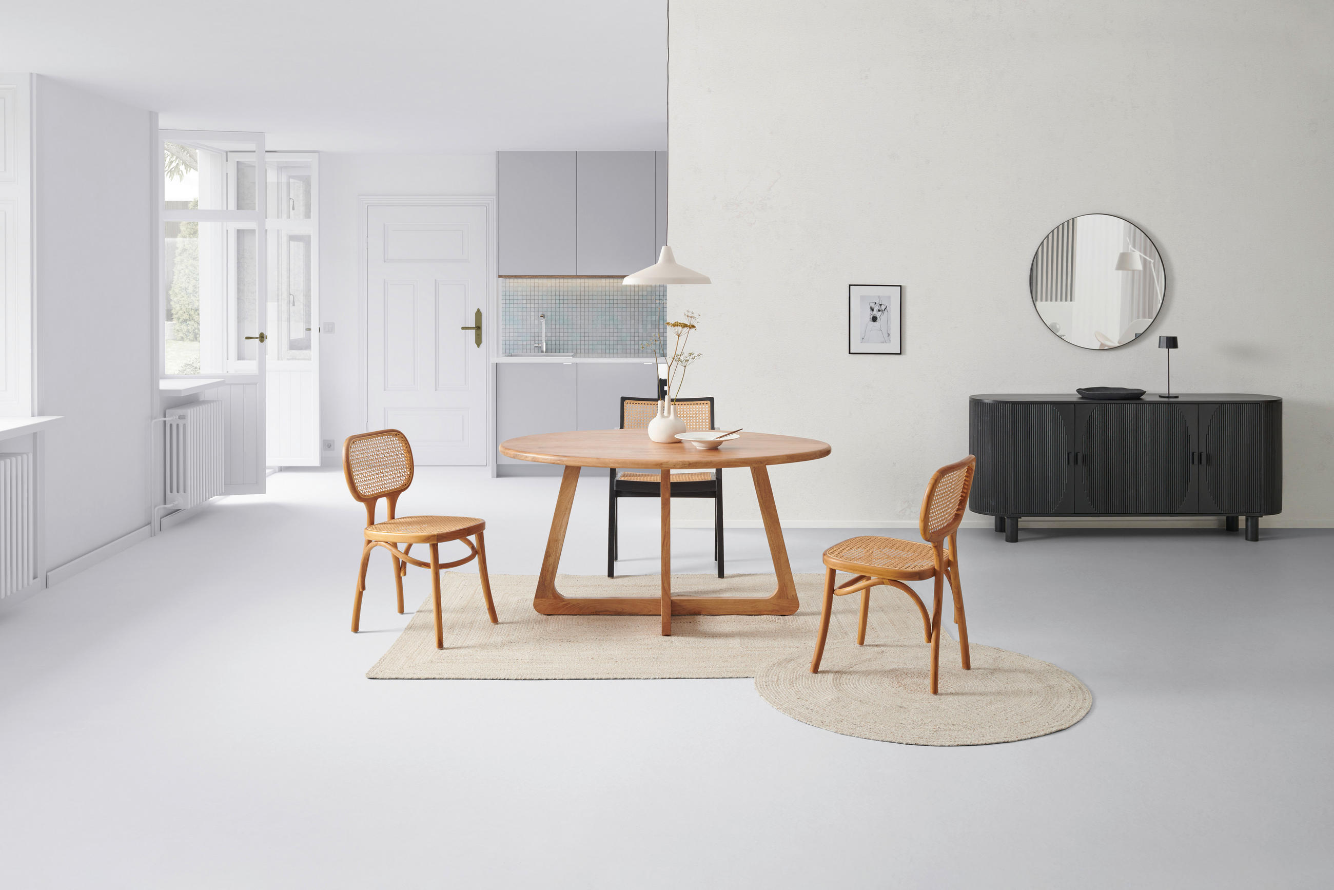 ESSTISCH in Holz   - Naturfarben, Modern, Holz (145/75,5/100cm) - MID.YOU