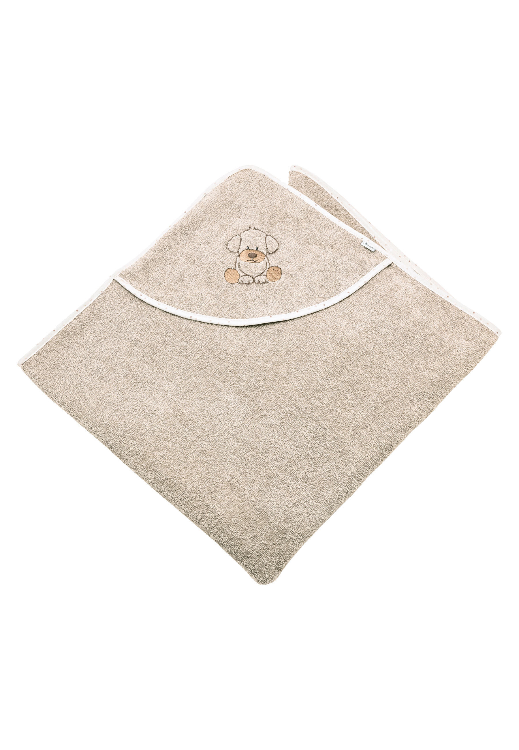 BRISAČA S KAPUCO      100/100 cm     - peščene barve, Basics, tekstil (100/100cm) - Sterntaler