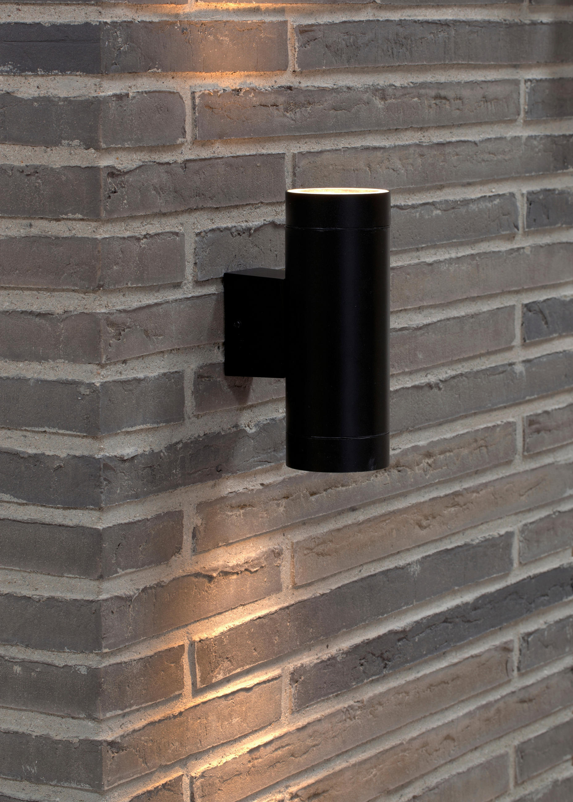AUßENWANDLEUCHTE 7,6/19 cm   - Schwarz, Design, Metall (7,6/19cm) - Nordlux