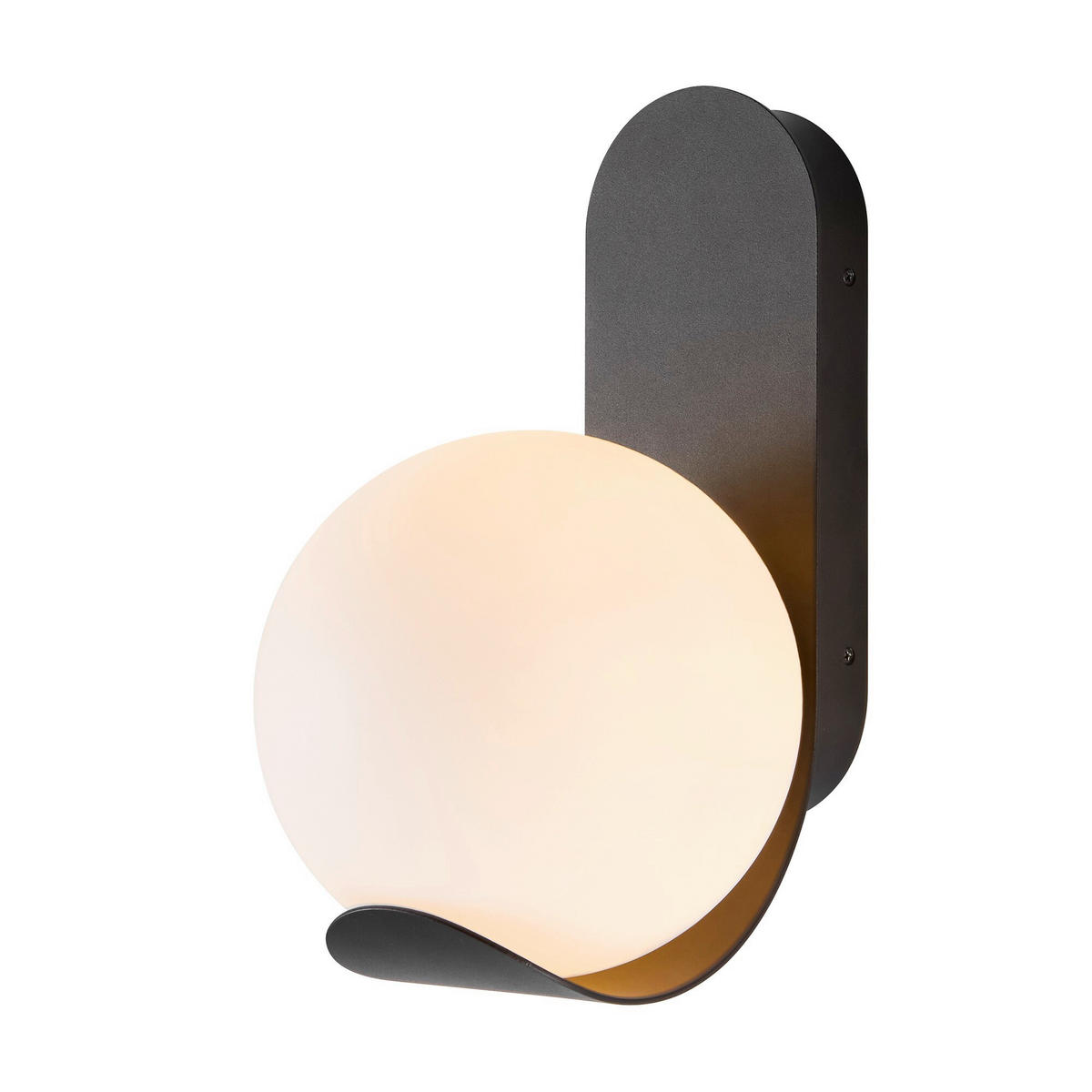 AUßENWANDLEUCHTE 18/21,8/30,5 cm   - Schwarz/Weiß, KONVENTIONELL, Kunststoff/Metall (18/21,8/30,5cm) - Nordlux