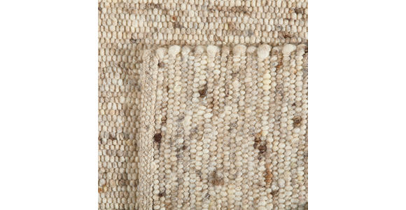 HANDWEBTEPPICH 90/160 cm Vieste Graubraun  - Graubraun, Basics, Textil (90/160cm) - Linea Natura