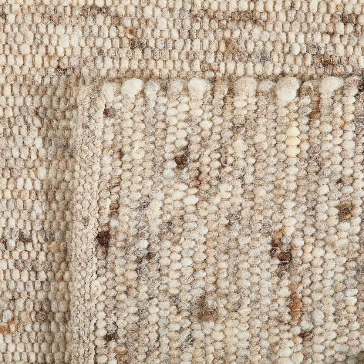 HANDWEBTEPPICH 70/130 cm Vieste Graubraun  - Graubraun, Basics, Textil (70/130cm) - Linea Natura