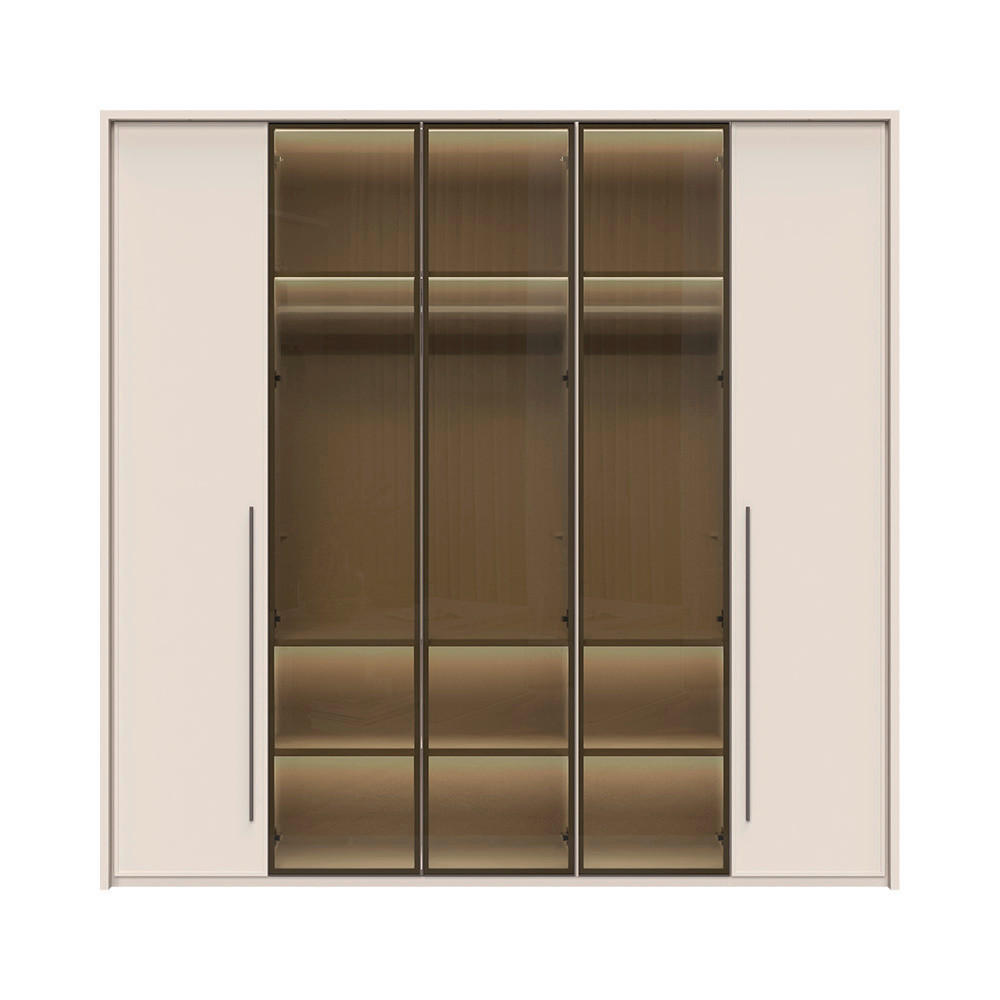 ORMAR SA KLASIČNIM VRATIMA  232/226/60 cm  - Dizajnerski, staklo/metal (232/226/60cm)