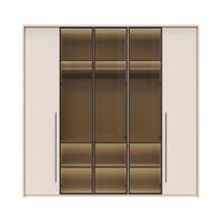 ORMAR SA KLASIČNIM VRATIMA  232/226/60 cm  - Dizajnerski, staklo/metal (232/226/60cm)