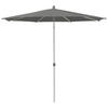 SONNENSCHIRM 300 cm Graphitfarben  - Silberfarben/Graphitfarben, KONVENTIONELL, Textil/Metall (300/300cm) - Glatz