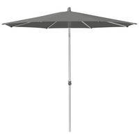 SONNENSCHIRM 300 cm Graphitfarben  - Silberfarben/Graphitfarben, KONVENTIONELL, Textil/Metall (300/300cm) - Glatz