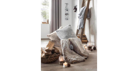 FELLKISSEN  50/50 cm   - Salbeigrün, KONVENTIONELL, Textil (50/50cm) - Novel