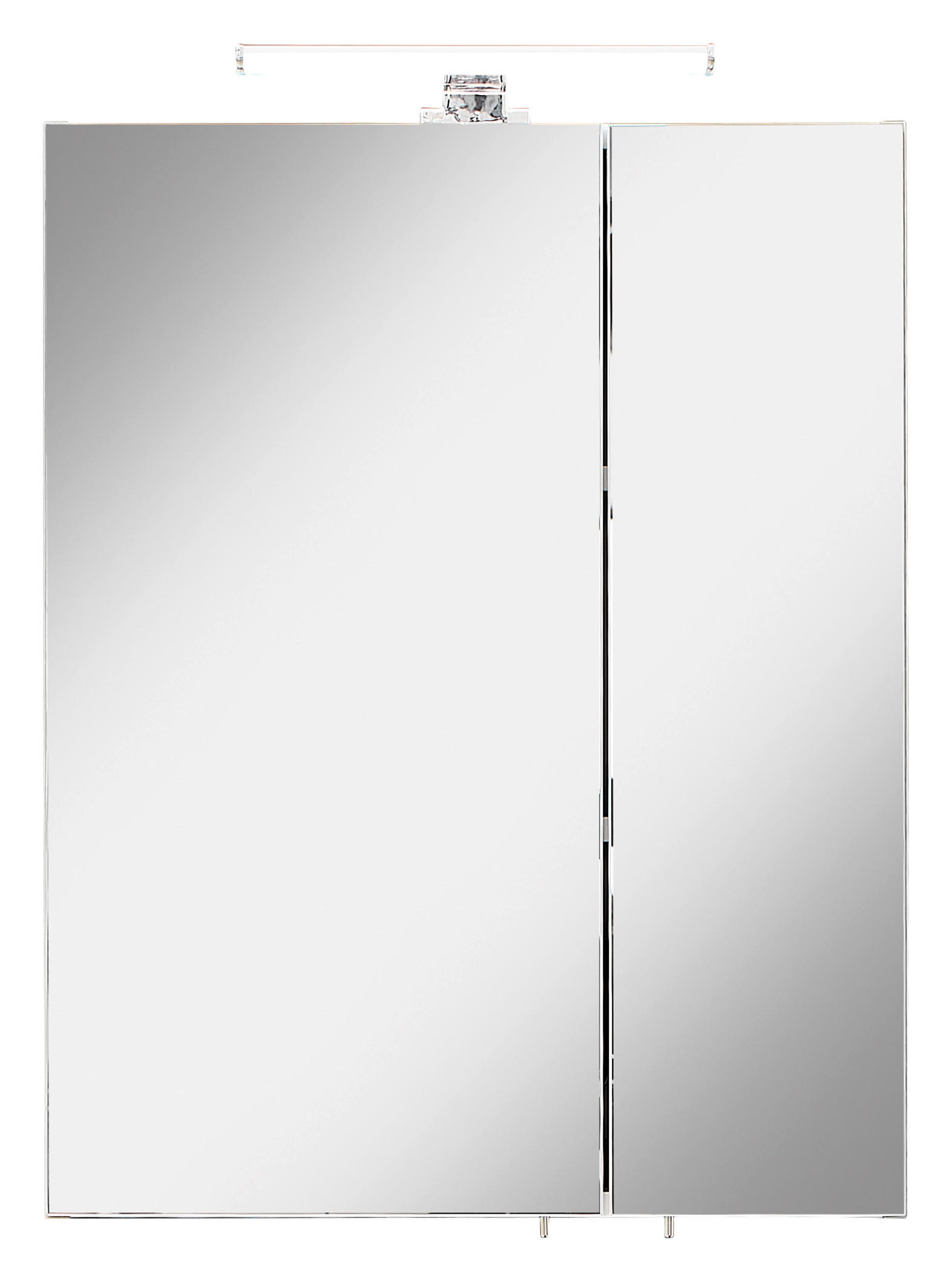 SPIEGELSCHRANK 55/70/20 cm  - Chromfarben/Eiche Artisan, KONVENTIONELL, Glas/Holzwerkstoff (55/70/20cm) - Xora